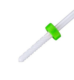 Nagų frezos antgalis Small Barrel Ball C 3/32" žalias