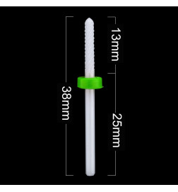 Nagų frezos antgalis Small Barrel Ball C 3/32" žalias