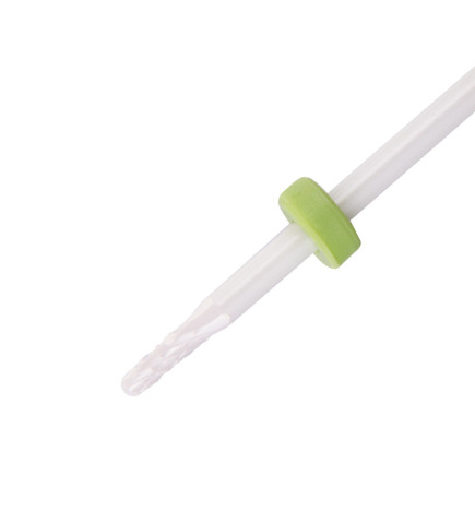 Nagų frezos antgalis XS Barrel Ball C 3/32" žalias