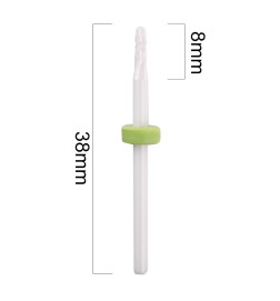 Nagų frezos antgalis XS Barrel Ball C 3/32" žalias