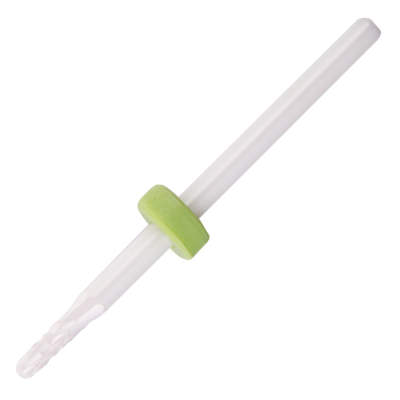 Nagų frezos antgalis XS Barrel Ball C 3/32" žalias