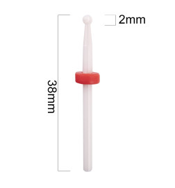 Nagų frezos antgalis Small Ball F 3/32" raudonas