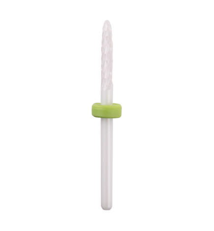 Keraminis nagų frezos antgalis Small Flame C 3/32" žalias