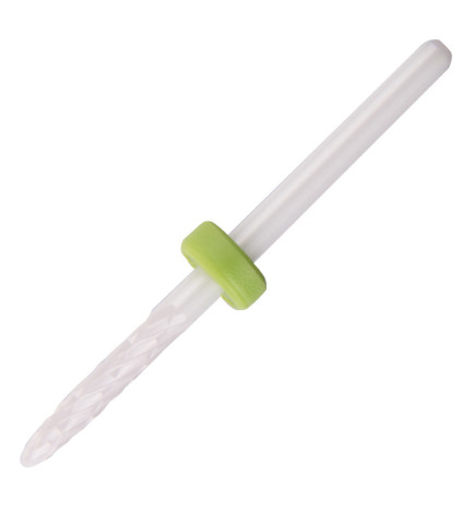 Keraminis nagų frezos antgalis Small Flame C 3/32" žalias