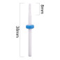 Keraminis nagų frezos antgalis Small Round M 3/32" mėlynas