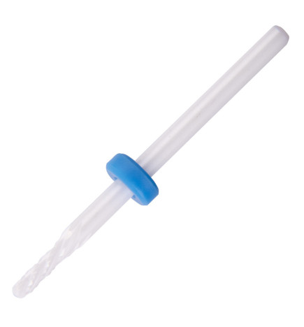 Keraminis nagų frezos antgalis Small Round M 3/32" mėlynas