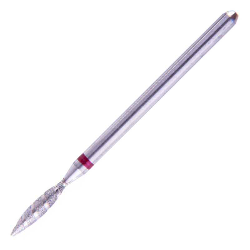 Nagų frezos antgalis spiralė H0210SD-F raudona