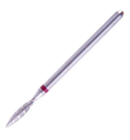Nagų frezos antgalis spiralė H0210SD-F raudona