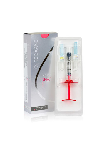 Teosyal® RHA 1 hyaluronic filler with lidocaine 2x1ml
