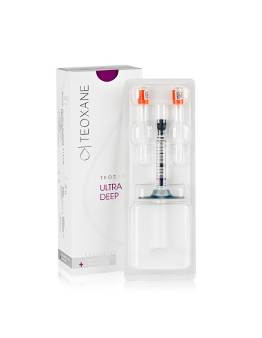 Teosyal® Ultra Deep hyaluronic filler with lidocaine 2x1,2ml