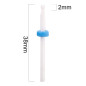 Keraminis nagų frezos antgalis burbuliukas Small Ball M 3/32" D0303T mėlynas