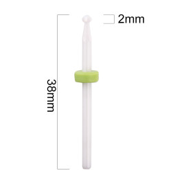 Keraminis nagų frezos antgalis Small Ball C 3/32" žalias