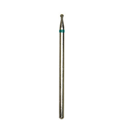 Deimantinis nagų frezos antgalis burbuliukas D018D-C 1mm žalias