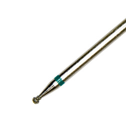 Deimantinis nagų frezos antgalis burbuliukas D018D-C 1mm žalias