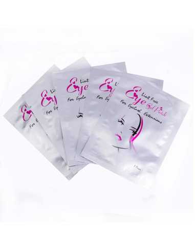 Lint free eye patches for eyelash extensions