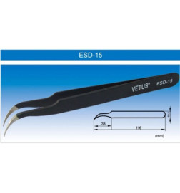 Vetus ESD-15 pincetas