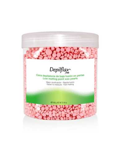 Vaškas depiliacijai DEPILFLAX 100 600g rožinis