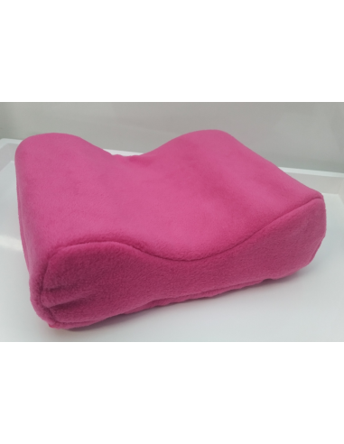 Memory foam pillow for eyelash extension dark pink 25X20X7