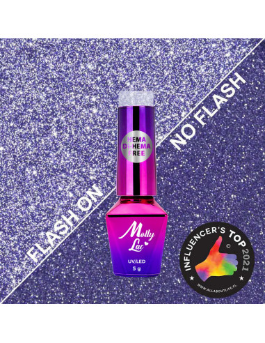 Hibridinis nail polish MollyLac flashing lights 616 5g