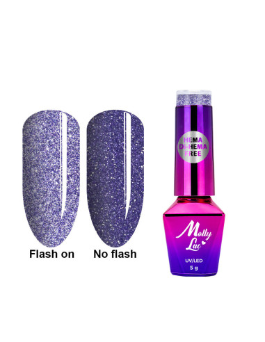 Hibridinis nail polish MollyLac flashing lights 616 5g