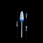 Keraminis nagų frezos antgalis flame M 3/32" mėlynas