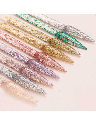 Hybrid nail polish MollyLac Crushed Diamonds Seduce a Millionaire 5g Nr 536