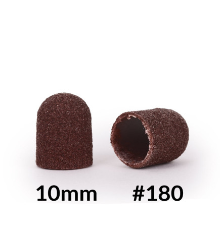 Švitrinio popieriaus antgaliukai nagų frezoms 10mm 180