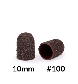 Švitrinio popieriaus antgaliukai nagų frezoms 10mm 100 gritų