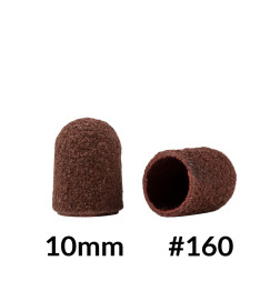 Švitrinio popieriaus antgaliukai nagų frezoms 10mm 160 gritų