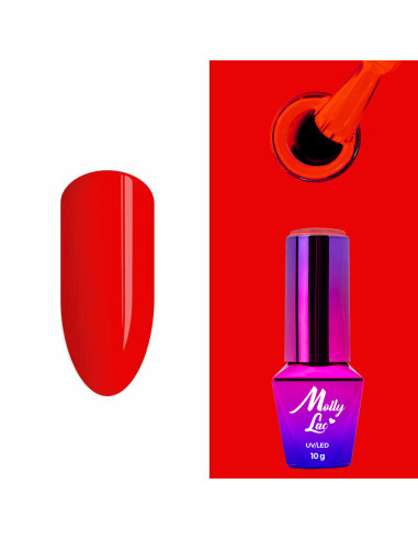 Hybrid nail polish MollyLac Elite Women Crimson 10g Nr 42