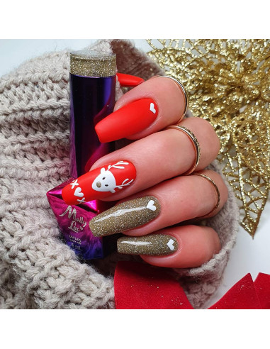 Hybrid nail polish MollyLac Elite Women Crimson 10g Nr 42