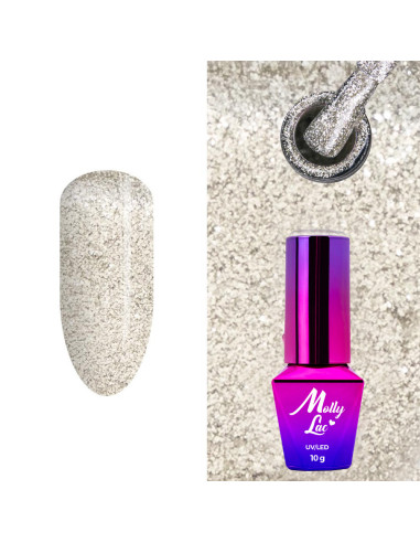Hybrid nail polish MollyLac Sensual Victoria 10g Nr 207