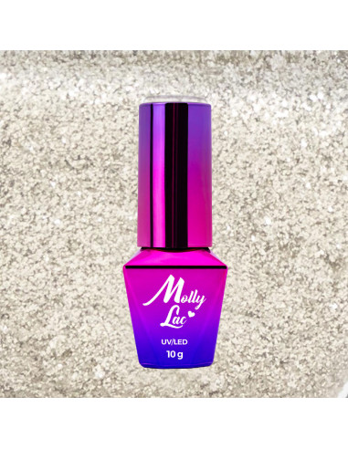 Hybrid nail polish MollyLac Sensual Victoria 10g Nr 207