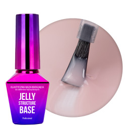 Elastingas pagrindas rekonstrukcijai Jelly Structure Pink Base 10g