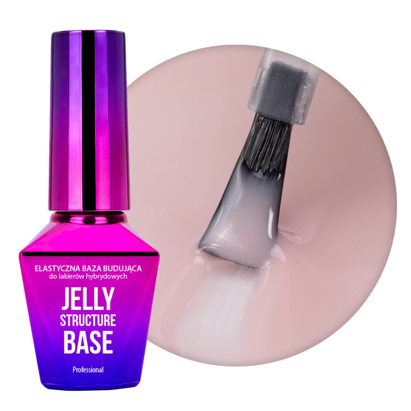 Elastingas pagrindas rekonstrukcijai Jelly Structure Pink Base 10g