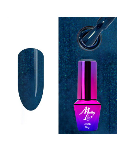 Hybrid nail polish MollyLac Elite women Glamour reflections 10g Nr 44