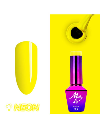 Hybrid nail polish MollyLac Welcome to Ibiza Sunshine Heat 10g Nr 118