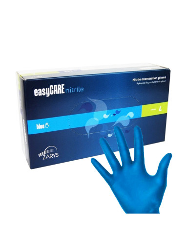 Disposable nitrile gloves Easycare blue L 100pcs. powder free