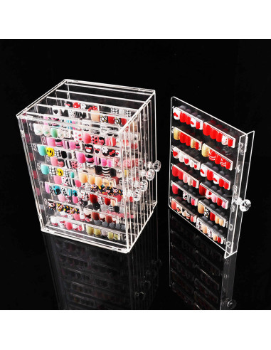 Acrylic cassette stand with drawers for tips or templates