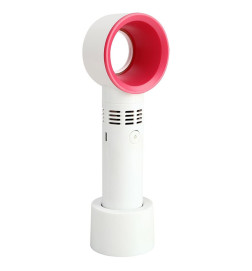 Mini ventiliatorius kraunamas USB baltas