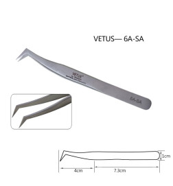 Vetus 6A-SA pincetas blakstienų priauginimui