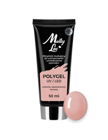 Polygel for nails Mollylac nude 50ml Nr 05