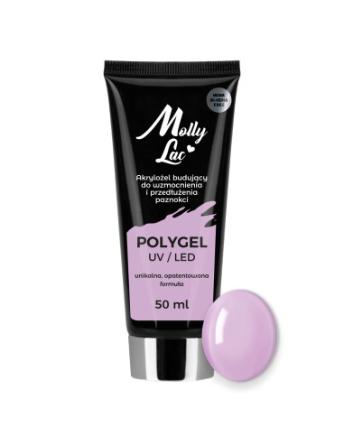 Polygel for nails Mollylac wild orchid 50ml Nr 26