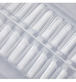 Viršutinės nagų formelės MollyLac 220vnt PH-68 skaidrios