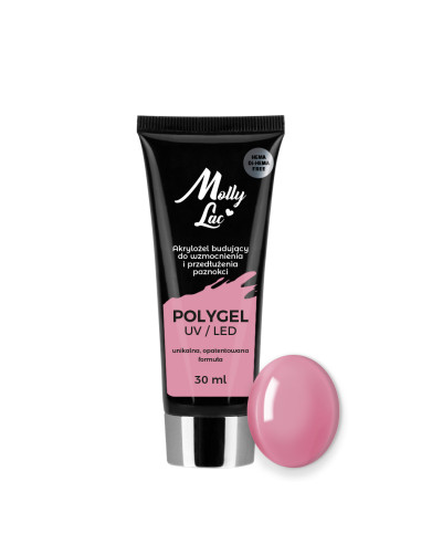 Polygel for nails Mollylac french pink 30ml Nr 06