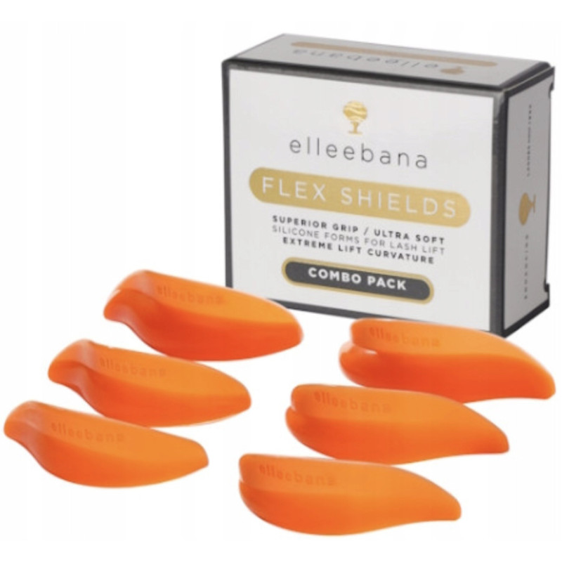 Elleebana silikoniniai padeliai blakstienų laminavimui flex shields