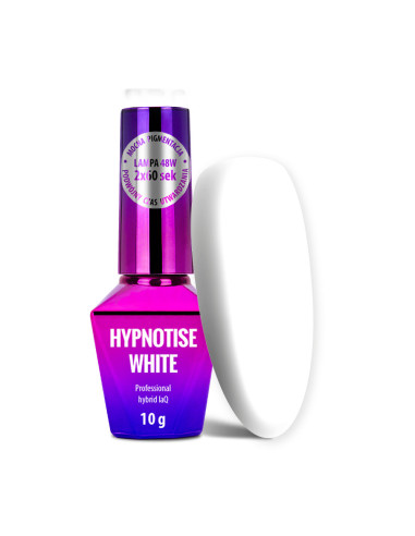 Hybrid nail polish Mollylac hypnotise 10g white