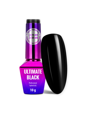 Hybrid nail polish Mollylac Ultimate Black 10g