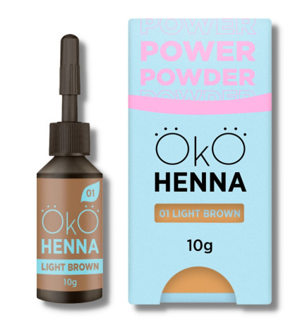 Henna antakių dažai OkO 01 Šviesiai ruda 10g