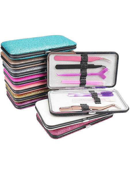 Tweezers case for 6 pieces yellow